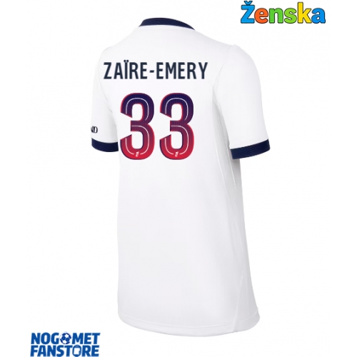 Paris Saint-Germain Warren Zaire-Emery #33 Gostujuci Dres za Ženska 2026-27 Kratak Rukav
